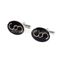 Cufflinks silver paragraphs from watch parts on a black background watches art handmade original elegant unique luxury exclusive jewelry 2.jpg