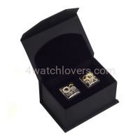 Silver square cufflinks with a composition of watch parts on a black background watches handmade art original elegant unique luxury exclusive jewelry 1.JPG