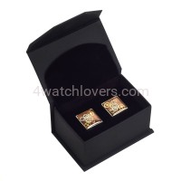 Silver square cufflinks with a composition of watch parts on the background of an exotic tree watches handmade art original elegant exceptional unique luxury exclusive jewelry 1.JPG