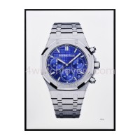 Drawing Audemars Piguet Royal Oak Chronograph purple dial real work art drawing watches handjob painted reproduction copy collector crayons unique home shop apartment interior decoration luxury AP 1.jpg