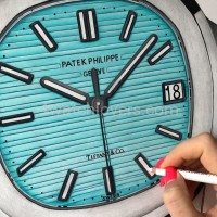Drawing Patek Philippe 5711 Nautilus Tiffany&Co dial 170th anniversary real work art painting watches paintings drawings hand painted crayons collector unique home shop exclusive office apartment interior decoration luxury white background 9.jpg