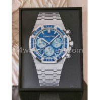 Painting Audemars Piguet Royal Oak Chronograph Sapphire Bezel real work art painting watches oil paintings hand painted collector unique home shop apartment interior decoration luxury AP 7.jpg
