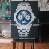 Painting Audemars Piguet Royal Oak white ceramic real work art painting watches oil paintings hand painted collector unique home shop apartment interior decoration luxury AP 7.jpg