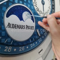 Painting Audemars Piguet Royal Oak white ceramic real work art painting watches oil paintings hand painted collector unique home shop apartment interior decoration luxury AP 9.jpg