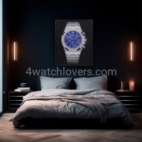 Drawing Audemars Piguet Royal Oak Chronograph purple dial real work art drawing watches handjob painted reproduction copy collector crayons unique home shop apartment interior decoration luxury AP 4.jpg