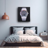 Drawing Audemars Piguet Royal Oak Frosted Gold white skeleton rainbow real work art drawing watches handjob painted reproduction copy collector crayons unique home shop apartment interior decoration luxury AP 5.jpg