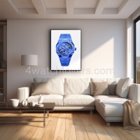 Drawing Audemars Piguet Royal Oak Blue Ceramic real work art drawing watches handjob painted reproduction copy collector crayons unique home shop apartment interior decoration luxury AP 2.jpg
