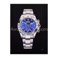 Drawing Rolex Daytona blue dial white gold real work art painting watches paintings drawings hand painted crayons collector unique home shop office apartment exclusive interior decoration luxury black background.jpg