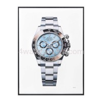 Fine Art Rolex Daytona Platinum ice blue dial real work art painting watches paintings drawings hand painted crayons collector unique home shop office apartment exclusive interior decoration luxury.jpg