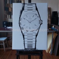 Painting Rolex Day Date Puzzle rose gold real work art painting watches oil paintings hand painted collector unique home shop apartment interior decoration luxury 2.jpg