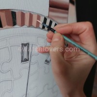 Painting Rolex Day Date Puzzle rose gold real work art painting watches oil paintings hand painted collector unique home shop apartment interior decoration luxury 4.jpg