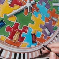 Painting Rolex Day Date Puzzle rose gold real work art painting watches oil paintings hand painted collector unique home shop apartment interior decoration luxury 6.jpg