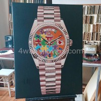 Painting Rolex Day Date Puzzle rose gold real work art painting watches oil paintings hand painted collector unique home shop apartment interior decoration luxury 8.jpeg