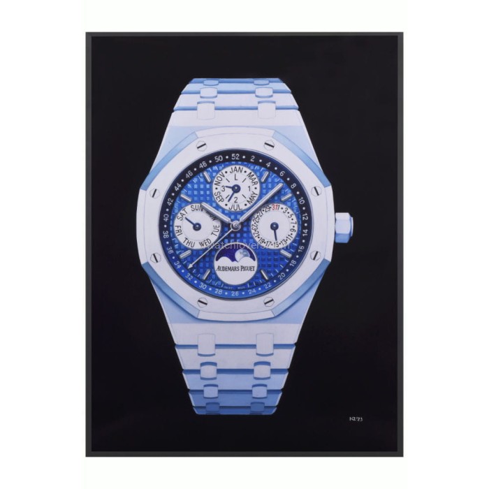 Drawing Audemars Piguet Royal Oak white ceramic real work art painting watches drawing handjob painted reproduction copy collector crayons unique home shop apartment interior decoration luxury AP 2.jpg