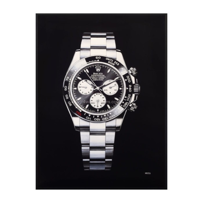 Drawing Rolex Daytona Le Mans real work art painting watches paintings drawings hand painted crayons collector unique home shop office apartment exclusive interior decoration luxury black background.jpg