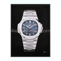 Drawing Patek Philippe 5726 Nautilus blue dial real work art painting watches paintings drawings hand painted crayons collector unique home shop apartment interior decoration luxury black background 10.jpg