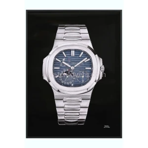 Fine Art drawing of the Patek Philippe Nautilus 5712 watch