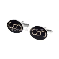 Cufflinks silver paragraphs from watch parts on a black background watches art handmade original elegant unique luxury exclusive jewelry 2.jpg
