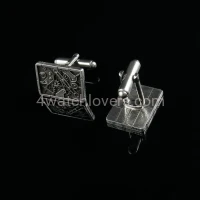 Silver rectangular cufflinks in industrial-mechanical style watches handmade original elegant exceptional unique luxurious exclusive jewelry 7.jpg