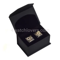 Silver square cufflinks with a composition of watch parts on a black background watches handmade art original elegant unique luxury exclusive jewelry 1.JPG