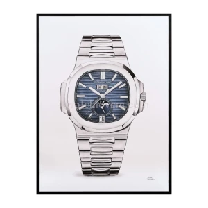 Fine Art drawing of the Patek Philippe Nautilus 5726 watch