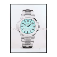 Drawing Patek Philippe 5711 Nautilus Tiffany&Co dial 170th anniversary real work art painting watches paintings drawings hand painted crayons collector unique home shop exclusive office apartment interior decoration luxury white background 0.jpg