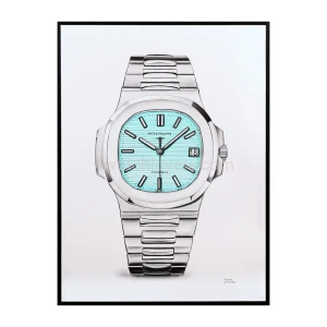 Fine Art drawing of the Patek Philippe Nautilus 5711 Tiffany&Co. watch