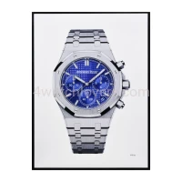 Drawing Audemars Piguet Royal Oak Chronograph purple dial real work art drawing watches handjob painted reproduction copy collector crayons unique home shop apartment interior decoration luxury AP 1.jpg