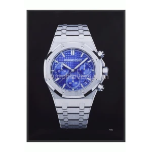 Fine Art painting of Audemars Piguet Royal Oak Chronograph watch with a purple dial