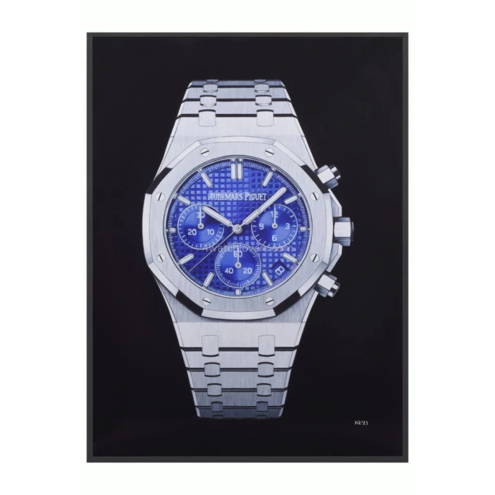 Drawing Audemars Piguet Royal Oak Chronograph purple dial real work art drawing watches handjob painted reproduction copy collector crayons unique home shop apartment interior decoration luxury AP 2.jpg
