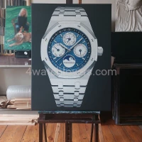 Painting Audemars Piguet Royal Oak white ceramic real work art painting watches oil paintings hand painted collector unique home shop apartment interior decoration luxury AP 7.jpg