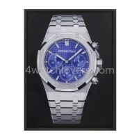 Painting Audemars Piguet Royal Oak Chronograph purple dial real work art painting watches oil paintings hand painted collector unique home shop apartment interior decoration luxury AP 1.jpg