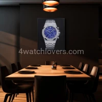 Painting Audemars Piguet Royal Oak Chronograph purple dial real work art painting watches oil paintings hand painted collector unique home shop apartment interior decoration luxury AP 9.jpg