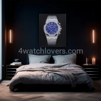 Painting Audemars Piguet Royal Oak Chronograph purple dial real work art painting watches oil paintings hand painted collector unique home shop apartment interior decoration luxury AP 10.jpg