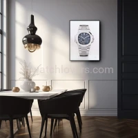 Drawing Patek Philippe 5712 Nautilus blue dial real work art painting watches paintings drawings hand painted crayons collector unique home shop exclusive office apartment interior decoration luxury white background 4.jpg