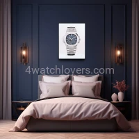 Drawing Patek Philippe 5712 Nautilus blue dial real work art painting watches paintings drawings hand painted crayons collector unique home shop exclusive office apartment interior decoration luxury white background 5.jpg