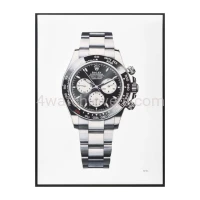 Painting Rolex Daytona Cosmograph Le Mans white gold real work art painting watches oil paintings hand painted collector unique home shop apartment interior decoration luxury 0.jpg