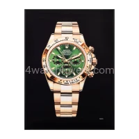 Drawing Rolex Daytona John Mayer green dial yellow gold real work art painting watches paintings drawings hand painted crayons collector unique home shop office apartment exclusive interior decoration luxury black background.jpg
