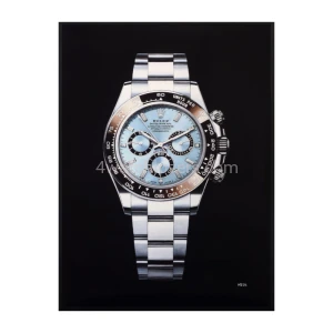 Fine Art painting of Rolex Cosmograph Daytona Platinum Ice Blue watch