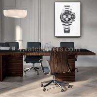 Fine Art Painting Rolex Daytona Cosmograph Le Mans white gold real work art painting watches oil paintings hand painted collector unique home shop apartment interior decoration luxury 2.jpg